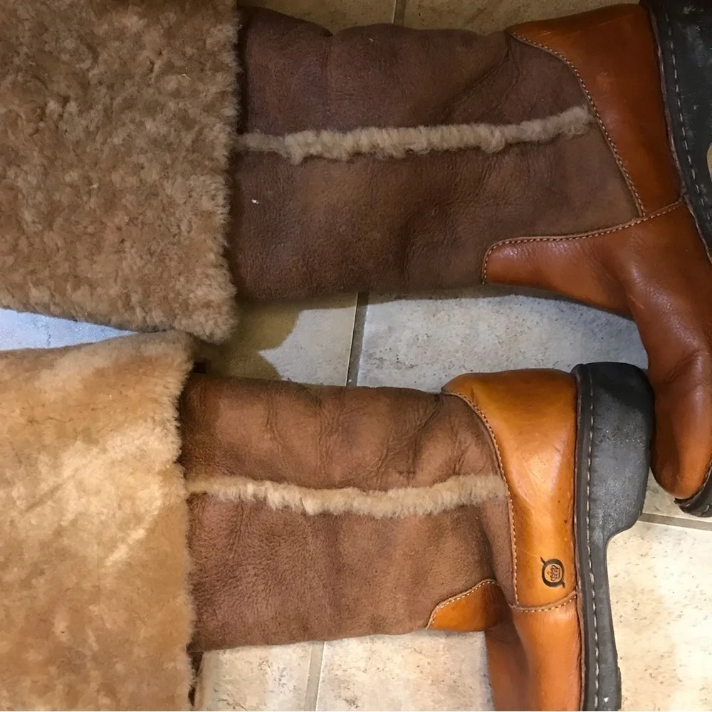 ▪️Born Leather & Shearling Boots